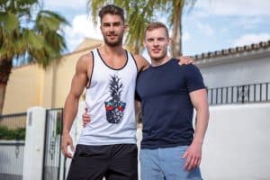 Hot ripped muscled hunks Craig Marks and Sean Weiss’s huge cock anal flip flop fucking